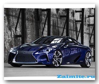 Концепт гибридного Lexus LF-LC Blue
